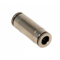 Metal straight 1/4 tube to 1/4 tube instant fitting